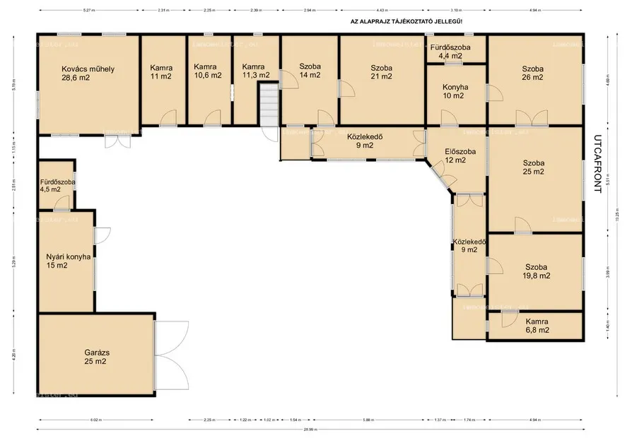 Békéscsabán a Szarvasi úton eladó 190 m2-es családi ház