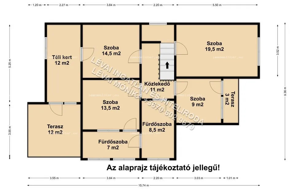 Kétszintes családi ház eladó raktárépülettel