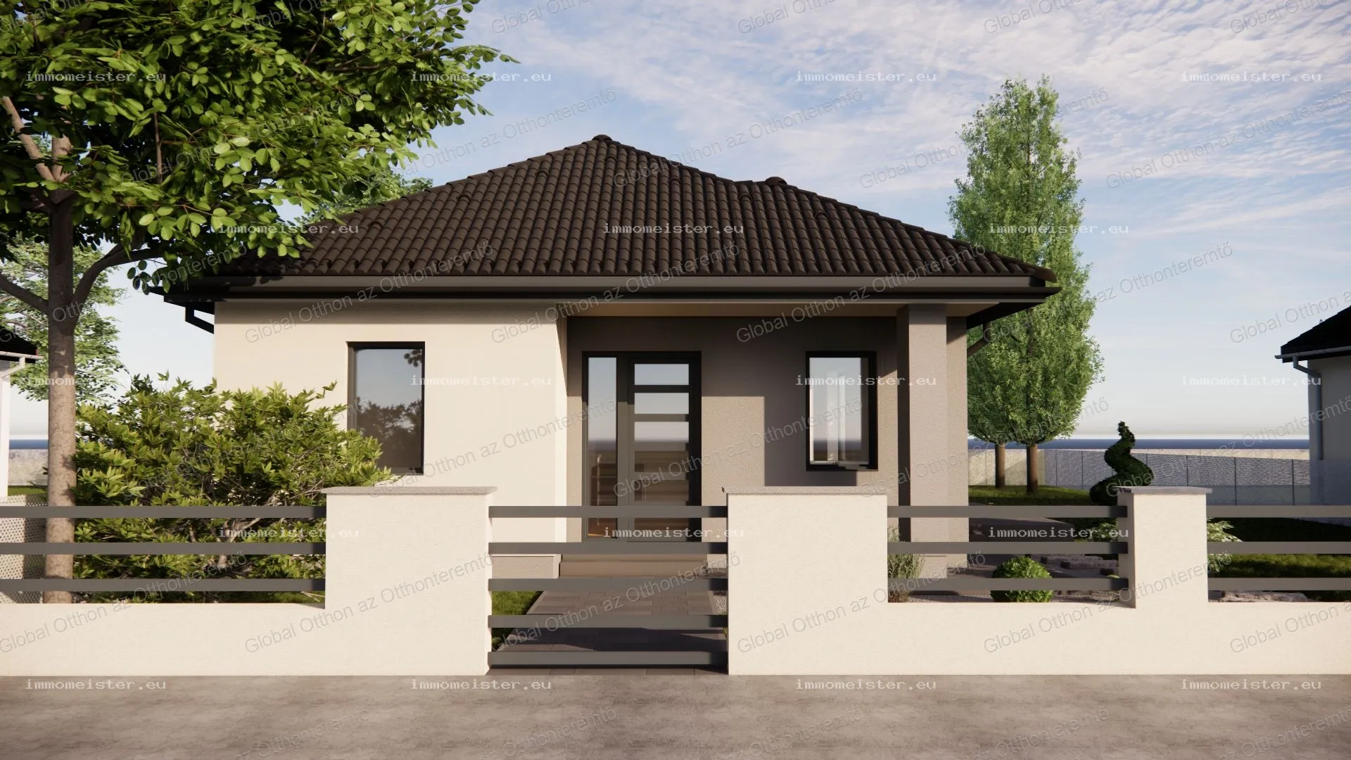 ÚJ ÉPÍTÉSŰ, HŐSZIVATTYÚS CSALÁDI HÁZ ELADÓ