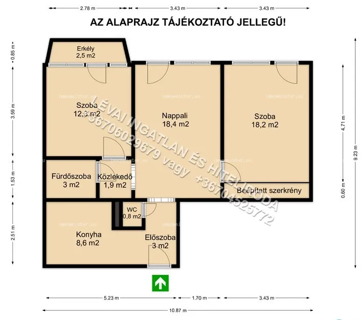  Egyedi kialakítású, kiváló állapotú panellakás eladó Békéscsabán, a belváros közelében!