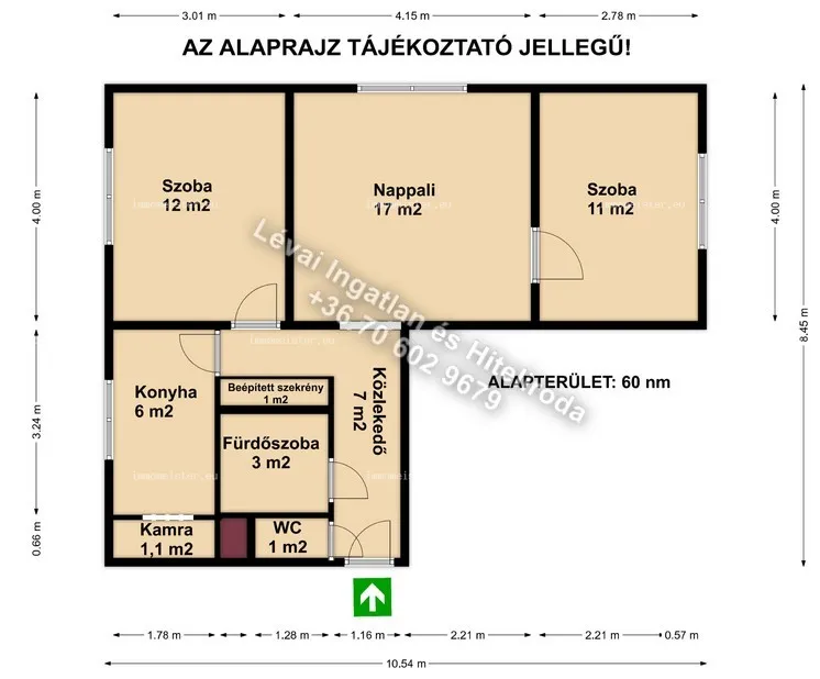 Békéscsabán BELVÁROS közeli, 1.emeleti, felújított lakás eladó